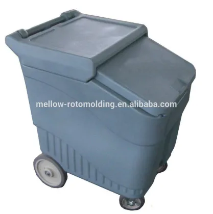 Ice storage wagon with wheels