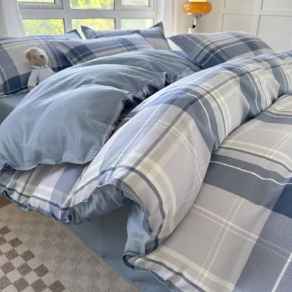 Nantong Printed Duvet Cover Bed Sheet Set Microfiber