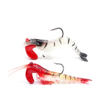 Luminous 95mm 13g Jointed Jumping Shrimp Lure for Soft Bait Fishing