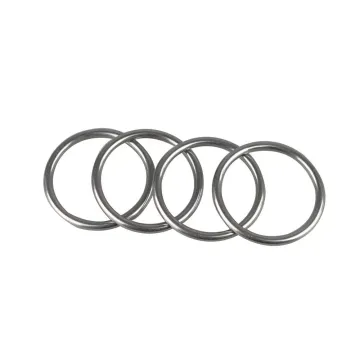 304 316 Stainless Steel Circle O-Ring Welding Metal Link Ring for Key Rings