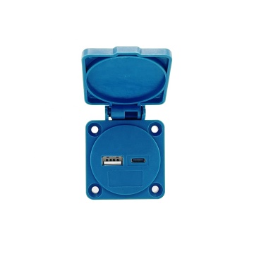 Znpon 5V 2.1A Typ A+C wasserdichte USB -Sockel
