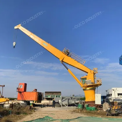 OUCO customized stiff boom marine crane with excellent technology