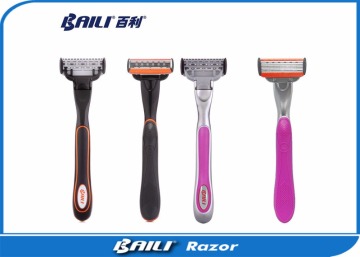 Pivoting Head Triple/5 Blade System Razor Women Safety Baili Razor Shaving
