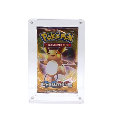 Clear Acrylic Magnet Card Frame Display Box for Trading Cards