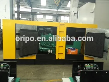 Generator 250 kva 200kw Super silent canopy 50 degree Radiator