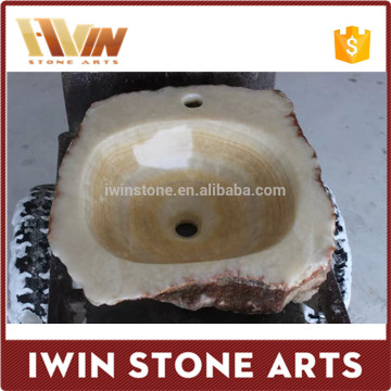 New model onyx bathroom natural stone wash basin bathroom sinks handmade wash basin