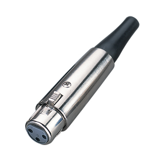 XLR Connectors with Plastic and Metal