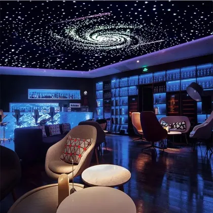 PMMA Random Star Lights: Fiber Optic Ceiling and Wall Panels