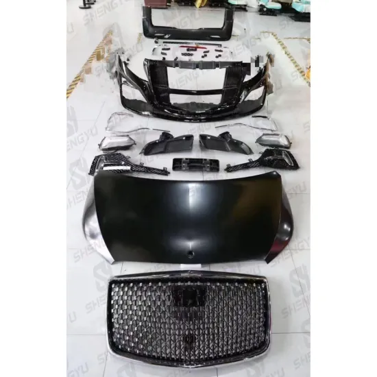 Star Array Model Car Bumpers for Benz V Class W447 2017-2023 (Front and Rear with Grille and Hood)