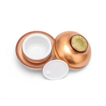 Empty 5g 10g 30g 50g pretty egg UV coating gold color Acrylic plastic Cosmetic Face Cream Jar