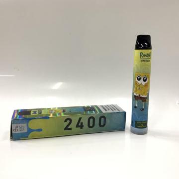 Wiederaufladbare 2400 Puffs pro Gerät Einweg-E-Zigarette