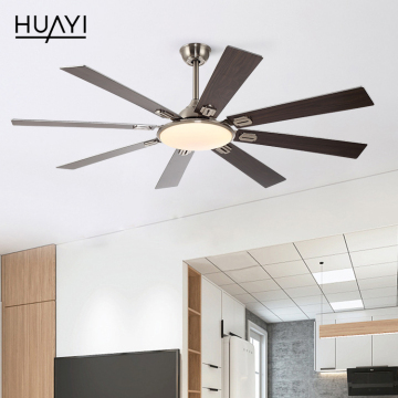 65 Inch DC Motor LED Ceiling Fan with Decorative Composite Blades