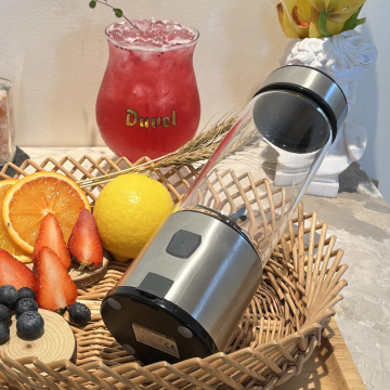OEM 450ml Glass Stainless Steel Blender: Portable Mini Juicer Mixer Smoothie Maker