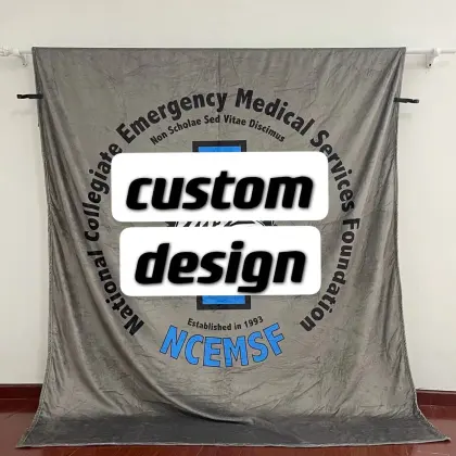 custom logo travel blanket airplane print big blanket