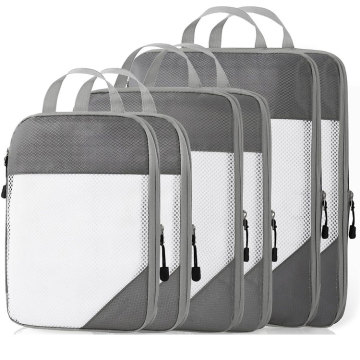 LOW MOQ Fashion 6Pcs Compression Luggage Organizer Nylon Waterproof Packing Cubes