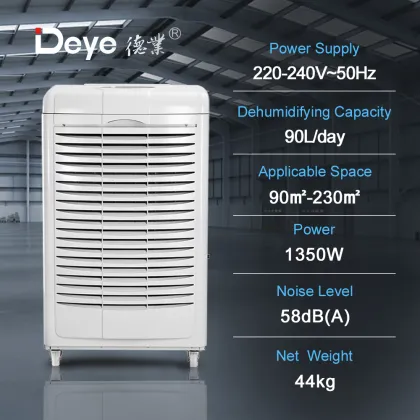 Portable 90L Air Conditioner Dehumidifier Industrial Air Purifier