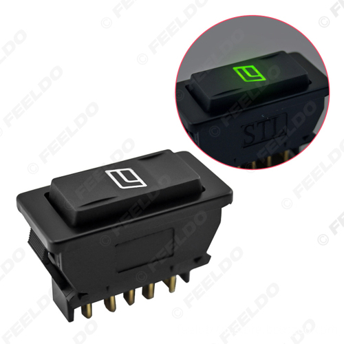 Universal 5-Pin Car Power Window Switch 12V/24V 20A with Illumination Indicator
