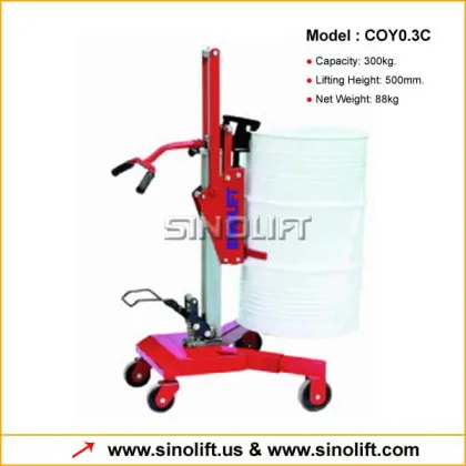 COY0.3C Hydraulic Drum Porter with Foot Pump