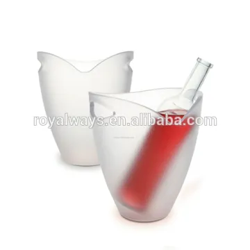 Wholesale red acrylic plastic wine ice buckets