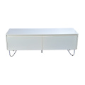Modern White TV Cabinet with Storage