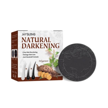 Organic Grey Reverse Polygonum Multiflorum Hair Darkening Shampoo Bar Soap