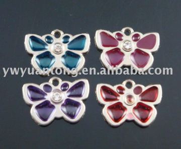 Football shape alloy charms