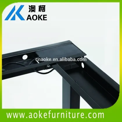 height adjustable company reception desks with 3 motors