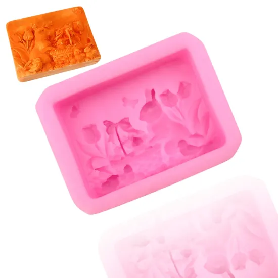 XGY-172 Rabbit Forest Silicone Mold: A Versatile Tool for DIY Soap, Candle, and Resin Projects