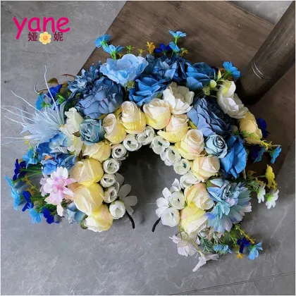 Bridal Blue Classic Bionic Flower Headband