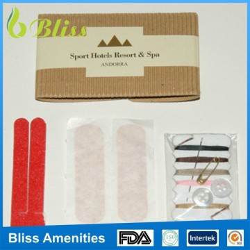 N64 Wholesale needle thread hotel sewing kit in mini box with your logo