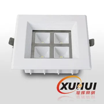 CE square high power 4w-36w 90-100 lm/w 3w led downlight