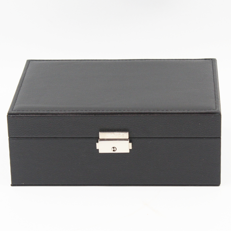 Promotional PU Leather Jewelry Storage Box with Tray: The Perfect Gift for Girls, Ladies, and Women