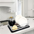 dish rack drainer with tray