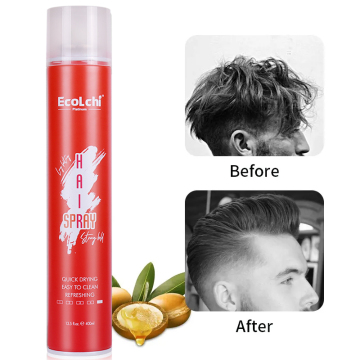 OEM ODM Ecolchi Factory Price Private Label Men's Quick Drying Strong Hold Hair Styling Spray