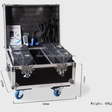 4pcs Flight Case with 20 Bags Powder Dust 600W Cold Fireworks DJ Cold Spark Wedding Machine