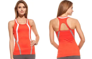Active Color Block Women Womens Fitness Wear With Back Keyhole Fwtk01