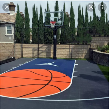 Garden Playground Basketball Court Plastic Sport Surface