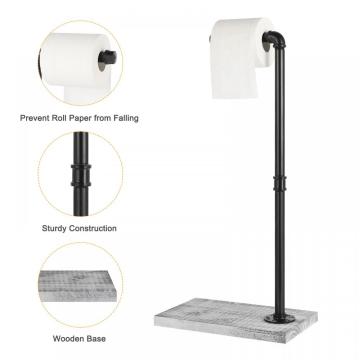 Freestanding Toilet Paper Roll Holder 2 Pack