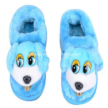Kids Cute Animal Dog Warm Winter Slipper for Promotion (GT-09759)