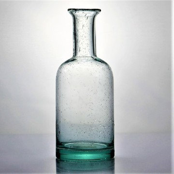 Recycelte Glasblume -Vase -Knospe mit Blase