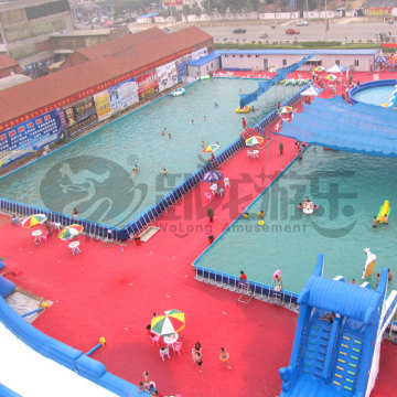 Large commercial above ground swimming pool for kids