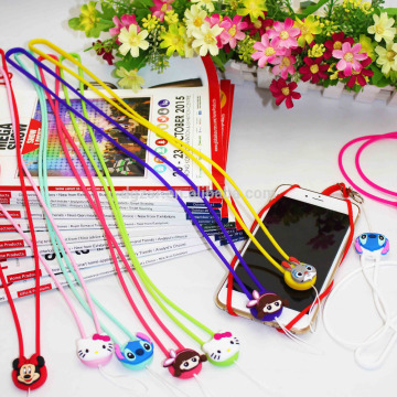 Colorful Silicone Anti-static String for Mobile Cell Phones, Cameras, USB Flash Drives, Keys, Id Name Card Assorted Colors