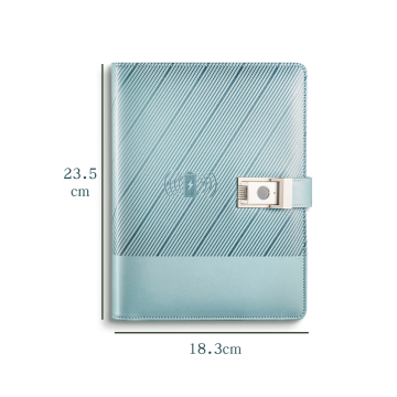 Customizable Secure Smart Power Wireless Charging Notebook with Fingerprint Lock and Password Protection