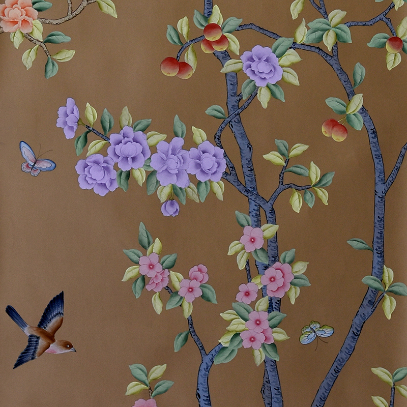 brown-natural-hand-painted-wallpaper