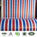 red blue white stripe 160gsm tarpaulin