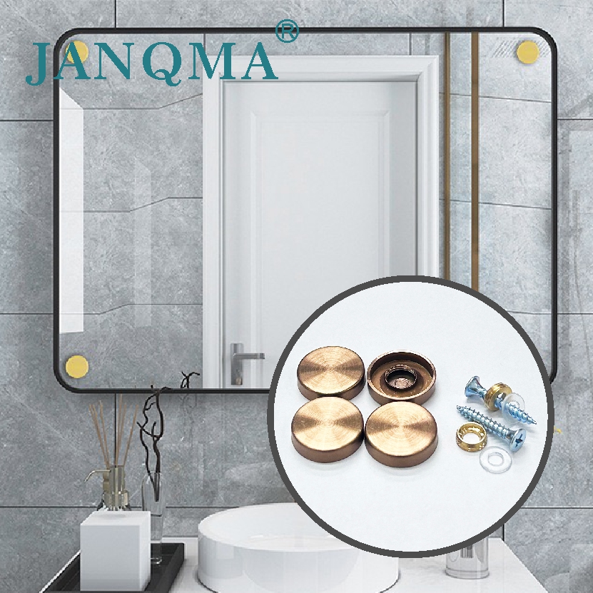 Stainless Steel Mirror Screws Cap Nail Plane Mirror Screws cover rose gold