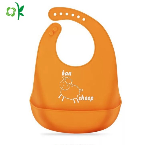 Mudah Membersihkan Silicone Lembut Nyaman Feeding Bib