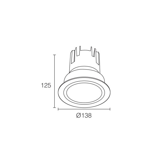 Dark Grey Dimmable 30W LED DownlightofLED Downlight Home Depot