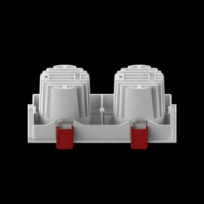 Adjustable LED Downlight Anti-Glare Double Three-Head Spotlight