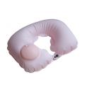 En forma de avión de almohada de cuello inflable en forma de u